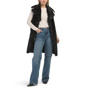 SAM EDELMAN Black Vest With Button Closure